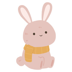 Pink Bunny cute cartoon harvest autumn collection
