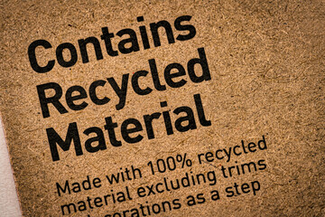 Contains recycled material