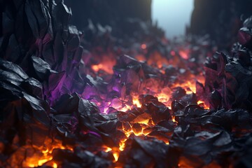 Dark Magic Realism 3D Render Background