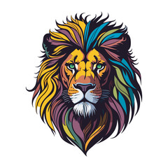 Plakat Lion t-shirt vector illustration 