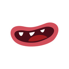 smile mouth cartoon element