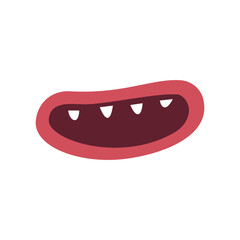lips monster with a smile