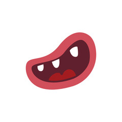 cute smile mouth cartoon