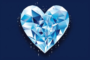 Fototapeta premium Diverse and Unique Minimalistic Sleek and Defined Heart Design Graphic