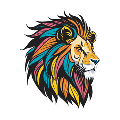 Fototapeta na wymiar Lion t-shirt vector illustration