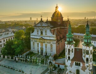 Kościół Świętych Piotra i Pawła w Krakowie - widok z drona mavic 3 classic © Michal45