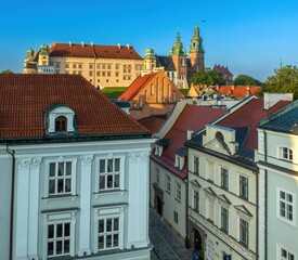 Zamek Królewski na Wawelu w Krakowie z lotu ptaka   dron mavic 3 classic © Michal45