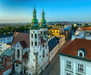 Zamek Królewski na Wawelu w Krakowie z lotu ptaka   dron mavic 3 classic © Michal45