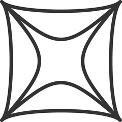 monoline geometric stars element design