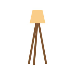 vintage boho lamp cartoon element