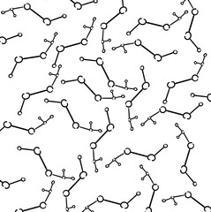Obraz premium A collection of molecules, atomic structures, or chemical groups