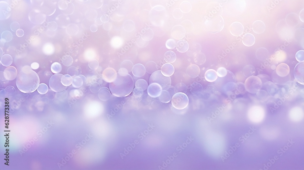 Poster generative ai : abstract colorful lavender and pearl white bokeh light background. vector illustrati