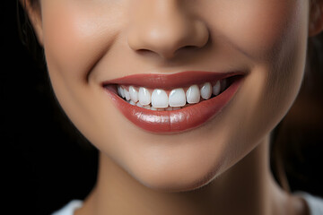 Naklejka premium close up of a woman smiling