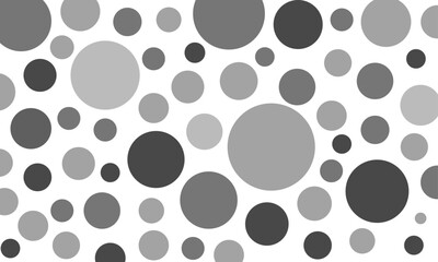 Abstract black and white background with circles.