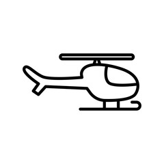 simple helicopter icon