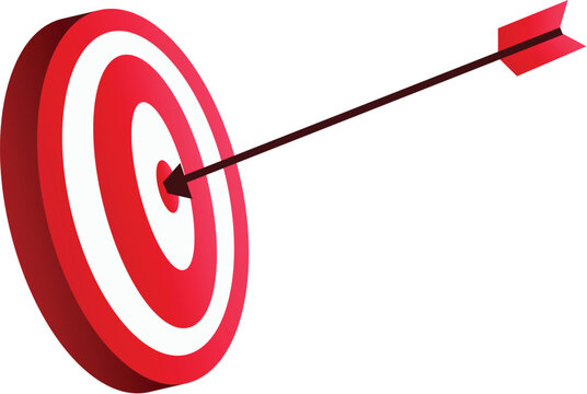 Target with arrow.