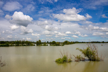 flooding of expansion tanks in the rubiera bucket, heavy rains