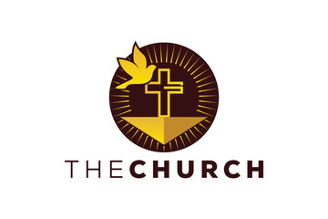 Trendy and Professional letter G church sign Christian and peaceful vector logo