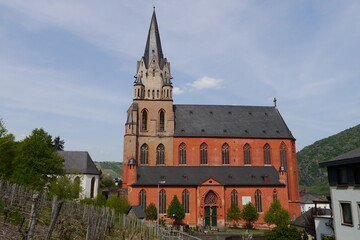 Fototapeta na wymiar Liebfrauenkirche in Oberwesel