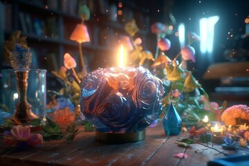 Enchanting Magic Realism 3D Render Background