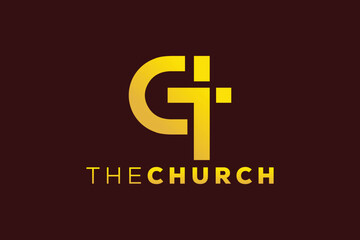 Fototapeta premium Trendy and Professional letter G church sign Christian and peaceful vector logo