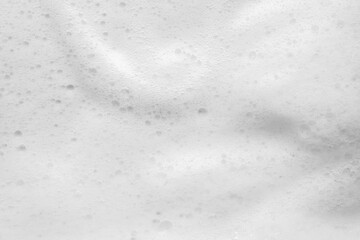 Abstract white soap foam bubbles texture background