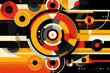 Obraz premium Futuristic Fractal Sleek Design Graphic Background