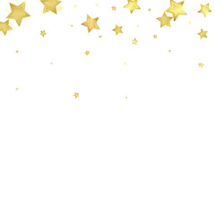 Magic stars vector overlay.  Gold stars scattered