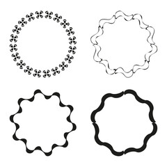 Fototapeta premium Set of Circle, Decorative Graphic Design Elements.