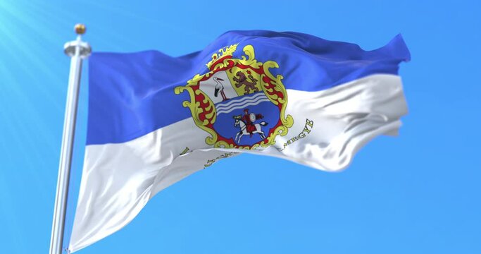 Flag of Jasz-Nagykun-Szolnok County, Hungary. Loop