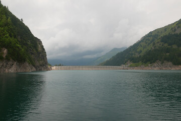 Luzzone lake in Switzerland