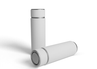 Thermos stainless steel mockup