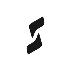 initial letter S and chat bubble logo icon