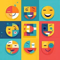 Happy Expression Minimalistic Graphic Design
