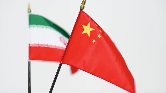 A flag waving in the wind