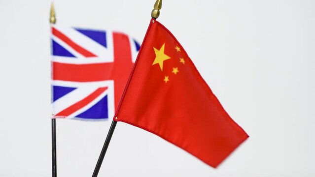 A flag waving in the wind