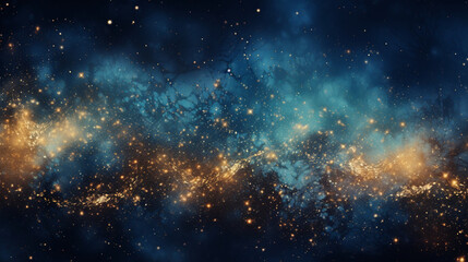 Naklejka premium Abstract colorful glittering effect defocused design on dark background, shiny elegance fantasy bright color contrast with black concept