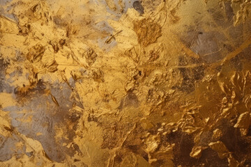 Golden background, gold leafing, created with Generative AI technology