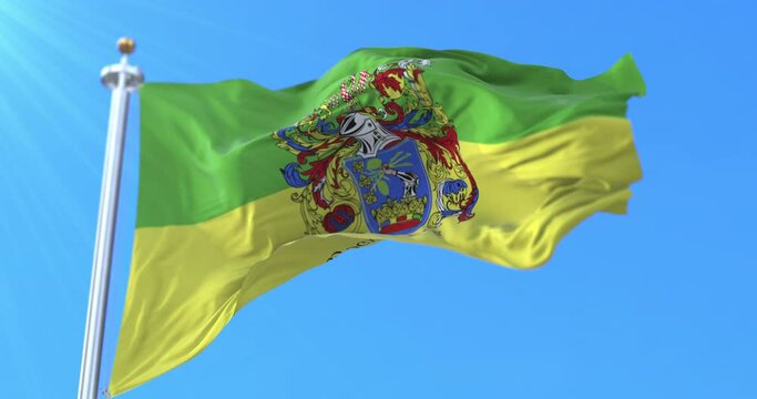 Flag of Somogy County, Hungary. Loop
