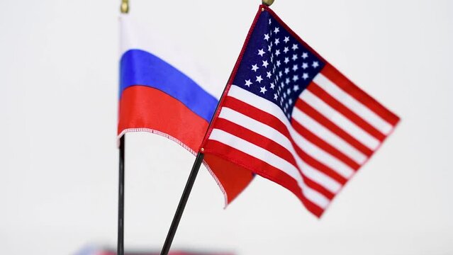 A flag waving in the wind