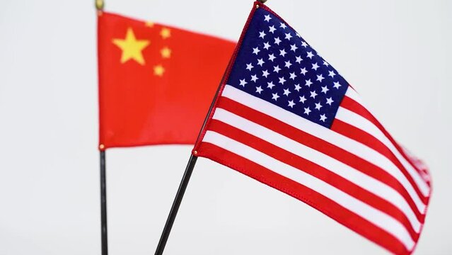 A flag waving in the wind