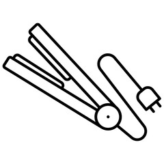 Hair straightener icon
