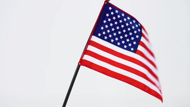 A flag waving in the wind