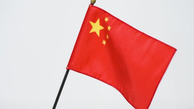 A flag waving in the wind