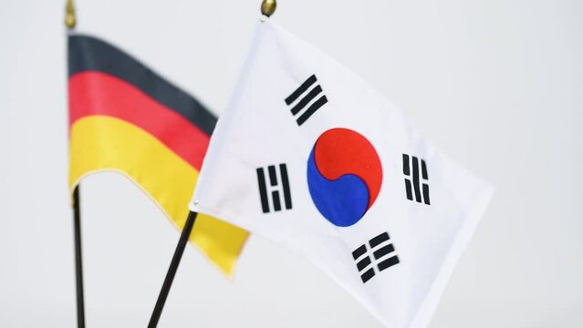 A flag waving in the wind