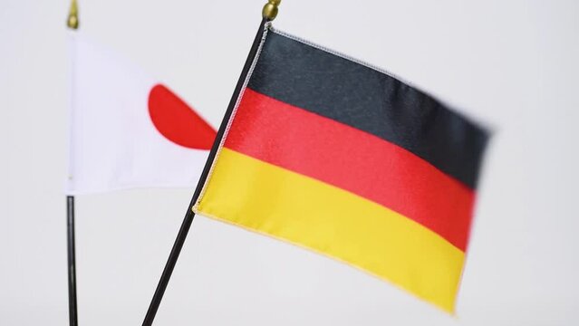 A flag waving in the wind