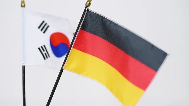 A flag waving in the wind