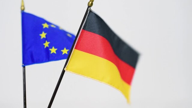 A flag waving in the wind