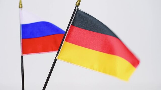 A flag waving in the wind