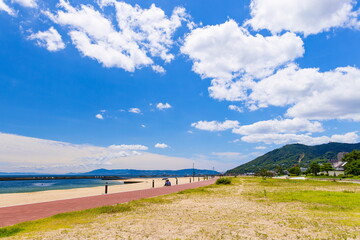 夏の須磨海浜公園　神戸市須磨区にて